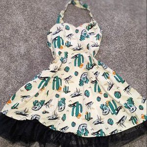 Desert Cactus Halter Dress